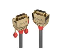 Gold - Rallonge de câble DVI - liaison double - DVI-D (M) pour DVI-D (F) - 2 m - vis moletées - gris