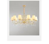 Gold Restaurant Chandelier Lights For Living Room Dining table Kitchen Bedroom Suspension Lighting Classic Crystal Pendant Lamp