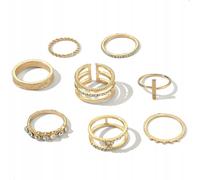 Gold RETRO PUNK BOHO 07 RETRO COLLAR SET
