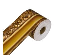 Gold-Rimmed Bulletin Board Decorative Strip - Elegant Straight-Edged Ãnd Rolled-Edge Picture Frame Trim | Suitable For School Classroom Bulletin Board Decoration Blackboard Home Office And Pa