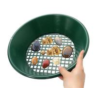 Gold Sifter Pan, Outdoor Mining Classifier, 14 Inch Prospecting Tool with Fine Mesh, Metal Screening System, Lightweight Rugged Design with Deep Basin, Treasure Hunting for Beach Desert