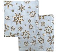Gold Snowflake Christmas Napkins
