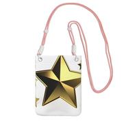 Gold Star Sac à bandoulière pour téléphone portable et femme - Étanche - Mini sac à main pour téléphone portable - Petit sac à bandoulière avec sangle réglable - Pochette de voyage pour téléphone