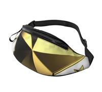 Gold Star Sac banane pour homme et femme Sac banane tendance Petit sac banane d'extérieur