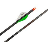 Gold Tip Velocity Hunter 600 Lot de 6 flèches avec ailettes de 5,1 cm Noir