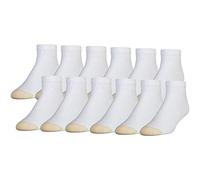 Gold Toe 656p Cotton Ankle Athletic Socks, Multipairs Chaussettes décontractées, Blanc (12 Paires), 24-28 (lot Homme