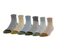 Gold Toe 656p Lot de 2 Chaussettes athlétiques en Coton, Assortiment de 6 Paires de Rouille, Homme