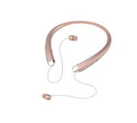 (gold)Upgraded Wireless With Retractable Earbuds, Noise Cancelling Stereo Earphones With Mic For Workout, Running, Driving