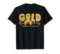 Gold Warrior Ruban de Sensibilisation au Cancer de l'enfance T-Shirt
