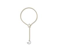 (Gold) Women Punk Rock Slip Chain Necklace Heart O Rings Embellishments Adjustable Y Shape Designs for Daily Casual Wear silver gold silver