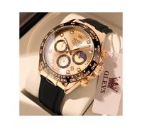 (gold2875) OLEVS Nouvelles montres de luxe pour hommes Montre à quartz Silicone Sport Date Chronographe