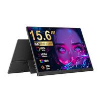 Golday Moniteur portable 4K 3840 x 2400 UHD 1500:1 Contrast VESA & Kickstand 100 % NTSC Écran d'extérieur pour ordinateur, mini consoles PCGame 16:10 (noir carbone)
