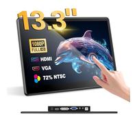 Golday Moniteur Portable, écran Tactile IPS FHD 1920 x 1080, 300 CD/m², USB C/HDMI, avec Haut-parleurs, pour Xbox, Ordinateur Portable, PC, PS4/5