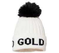 Goldbergh - Bonnet en laine à pompon - Hodd White/Black en Laine - Blanc Blanc