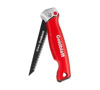 Goldblatt Scie Pliante, Scie à Guichet Découpe du Plâtre, Lame 310mm Bi-matériel 8 Dents/Pouce, Dentures 3 Biseaux, Bouton Système de Verrouillage, Poignée Bi Matière Souple et Ergonomique