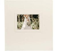 Album photo GOLDBUCH traditionnel Mariage HEARTBEAT - 60 pages blanches + feuillets cristal - 240 photos - Couverture Blanche 30x31cm + fenêtre