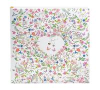 goldbuch 08 035 Charming Heart Album photo de mariage avec 60 pages blanches et intercalaires en cristal Motif floral avec cœur Env. 30 x 31 x 4 cm
