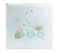 goldbuch 08 042 Floral Tandem Album photo de mariage avec 60 pages blanches et intercalaires en papier cristal Motif tandem floral Env. 30 x 31 x 4 cm