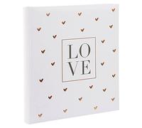 Goldbuch 08173 Album Photo de Mariage Love avec 60 Pages Blanches et intercalaires en Papier Cristal texturé et Motif cœurs en Relief 30 x 31 x 4 cm