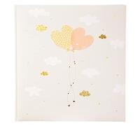 goldbuch 08386 Album Photo de Mariage Motif cœur Ballooning Hearts Turnowsky avec 60 Pages Blanches et intercalaires en Cristal Motif cœurs et Ballons Impression d'art avec gaufrage doré et Relief