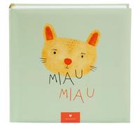 goldbuch 24 098 Mon animal de compagnie Album photo avec 60 pages blanches et intercalaires en papier parchemin avec couverture en impression d'art Motif chat Env. 25 x 25 x 4 cm Vert