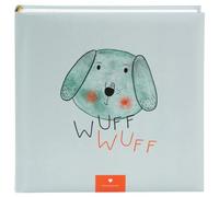 goldbuch 24 099 Album photo Mon animal de compagnie avec 60 pages blanches et intercalaires en papier cristal avec couverture en impression d'art Motif chien Env. 25 x 25 x 4 cm Bleu