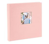 goldbuch 24 822 Bella Vista Rosé Album Photo de Souvenirs au Format 25 x 25 cm 60 Pages Blanches avec intercalaires en Papier Cristal Rose bébé