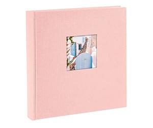 goldbuch 24 822 Bella Vista Rosé Album Photo de Souvenirs au Format 25 x 25 cm 60 Pages Blanches avec intercalaires en Papier Cristal Rose bébé