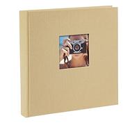 goldbuch 24 846 Bella Vista Beige Album Photo 25 x 25 cm 60 Pages Blanches avec intercalaires en Papier Cristal Sable