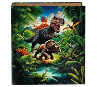 goldbuch 33 157 Vulcan Classeur à levier 28,5 x 32 x 8 cm Couverture en impression artistique Classeur à levier en métal Motif dinosaure Classeur pour fille garçon Classeur sur pied Dino