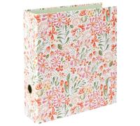 goldbuch 33 631 Pianta rossa Classeur à levier en métal avec motif floral et gaufrage doré Env. 28,5 x 32 x 8 cm Classeur sur pied Blanc