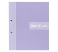 goldbuch 36 013 Porte-certificats, lilas, format A4, porte-documents avec fermeture à vis et 12 pochettes transparentes, couverture en impression artistique, Orgamappe, environ 24 x 31 x 1,5 cm