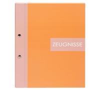 goldbuch 36 015 Porte-certificats Papaya, format A4, porte-documents avec fermeture à vis et 12 pochettes transparentes, couverture en impression artistique, environ 24 x 31 x 1,5 cm, Orgamappe