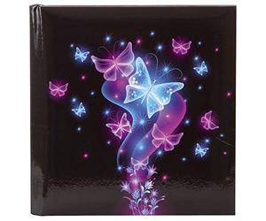 goldbuch 41577 Album de poésie papillon Carnet de notes avec 96 pages blanches Journal intime Couverture en impression artistique Journal pour enfants et adultes Format 16,5 x 16,5 cm Reliure par fil