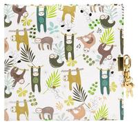 goldbuch 44 148 Hang Out Journal intime pour enfant, motif paresseux, 96 pages blanches, bloc-notes verrouillable, avec cadenas et 2 clés, couverture en impression artistique, env. 16,5 x 16,5 x 1,5