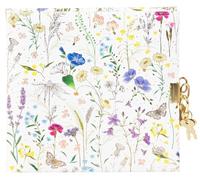 goldbuch 44 574 Summer Meadow Journal intime avec motif floral pour enfants, 96 pages blanches, bloc-notes verrouillable, avec cadenas, couverture en impression artistique, env. 16,5 x 16,5 x 1,5 cm