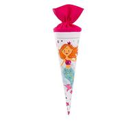 goldbuch 93 582 - Sac d'écolier pour frère et sœur - Motif sirène - Carton laqué - Emballage Cadeau - Fermeture en Feutre Rose (sans Ruban de Fermeture) - Sac à Sucre Rond - Longueur : 35 cm