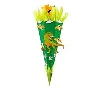 goldbuch 97 721 Dino Kit de bricolage 3D Sac à sucre Env. 70 cm Sac d'école pour bricolage et création Sac cadeau pour garçons et filles en carton, pour rentrée des classes et rentrée scolaire