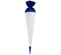 Goldbuch 97845 - Sac d'école de Bricolage - À Personnaliser soi-même - avec Fermeture en Feutre et Pointe en Feutre - 70 cm - pour Les écoliers, Les écoliers et Les débutants - Blanc/Bleu