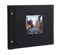 Goldbuch Album Photo à vis Bella Vista - avec découpe pour fenêtre, Carton, Noir, 30 x 25 cm