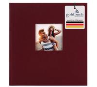 Goldbuch Album Photo avec Découpe, Bella Vista, 30 X 31 Cm, 60 Côtés Noirs avec Diviseurs Glassine, Lin, Bordeaux, 27972