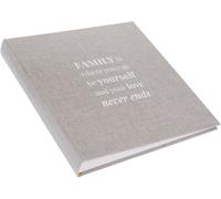 Goldbuch album photo Linum 2.0 gris clair 30x31 cm 60 pages blanches