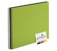 Goldbuch album photos à spirale, couverture lin vert vif, 30x34 cm, 40 pages, 25962