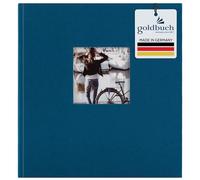 goldbuch Bella Vista 27 330 Album photo avec découpe pour photo Bleu pétrole 30 x 31 cm 60 pages blanches avec intercalaires en cristal