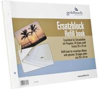 Goldbuch bloc de rechange 29x24 30 pages blanc + vis 83075