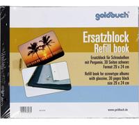 Goldbuch bloc de rechange 29x24 30 pages noir + vis 83076