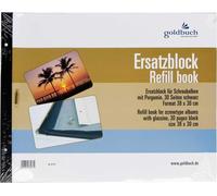 Goldbuch bloc de rechange 38x30 30 pages noir + vis 83077