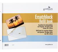 Goldbuch bloc de remplacement 38x30 30 pages blanc + vis 83078
