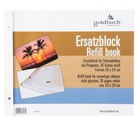 Goldbuch Block Rechange 29x24 30 Pages Blanc + Vices 83075