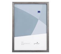 goldbuch Cadre photo Skandi - Format A4 - En bois véritable - À poser - Cadre en bois avec support mural - Argenté - 90 0496